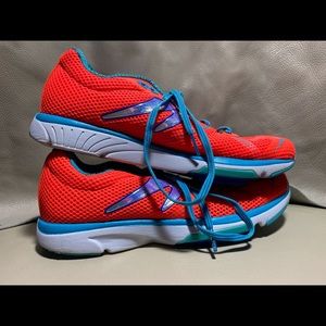 Newton Running Distance 8 W000619 Athletic Shoes Women's Size 8.5 Orange/Blue
